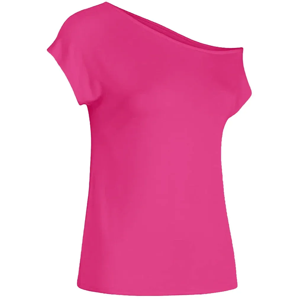 Fashion Women's tshirt Slim Casual Off Shoulder Short Sleeve T Shirts Summer Tops Tee Shirt Women Clothes