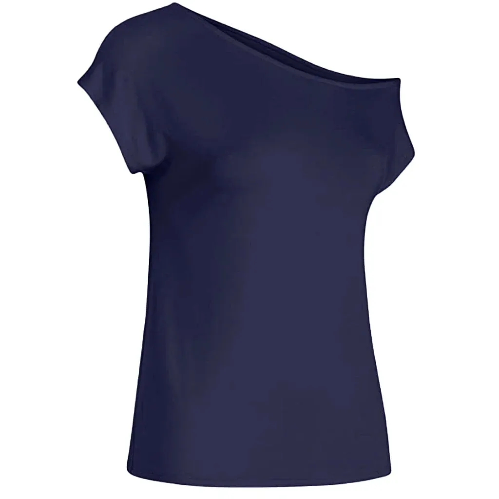 Fashion Women's tshirt Slim Casual Off Shoulder Short Sleeve T Shirts Summer Tops Tee Shirt Women Clothes