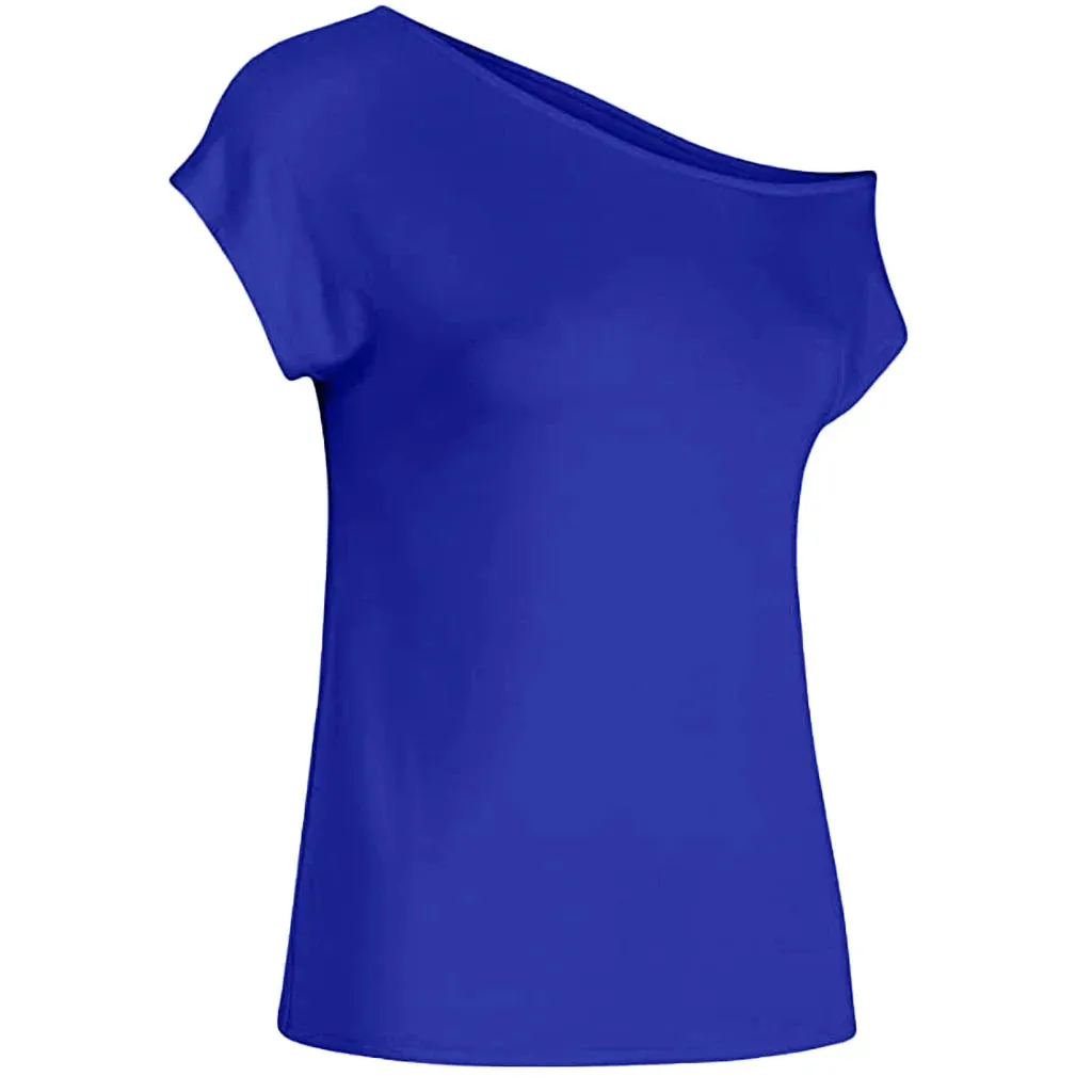 Fashion Women's tshirt Slim Casual Off Shoulder Short Sleeve T Shirts Summer Tops Tee Shirt Women Clothes