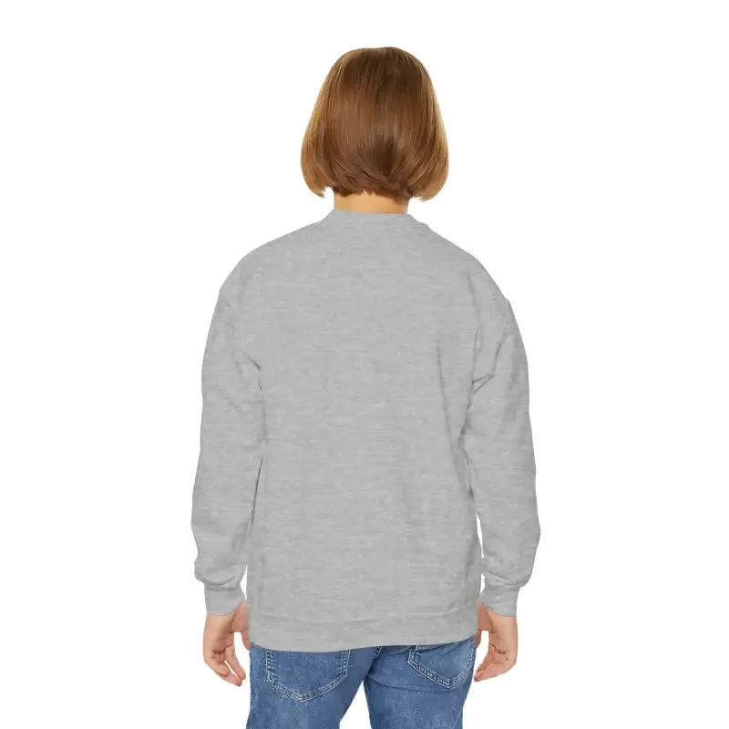 Festive Polar Bear Youth Crewneck Sweatshirt