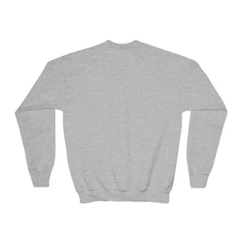 Festive Polar Bear Youth Crewneck Sweatshirt