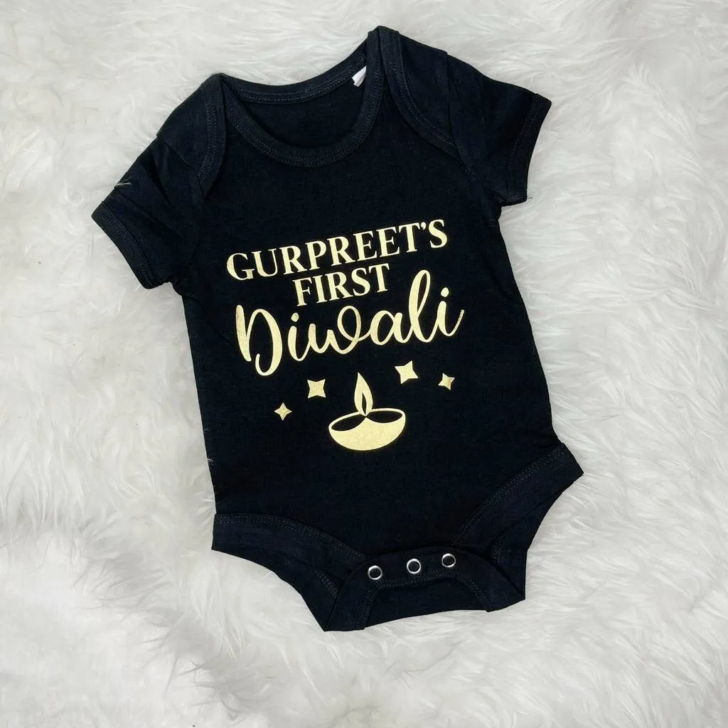 First Diwali Personalised Babygrow