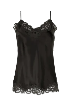 Floral Lace Cami in Black