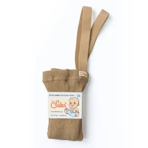 FOOTLESS SILLY SILAS TIGHTS WITH BRACES LIGHT BROWN