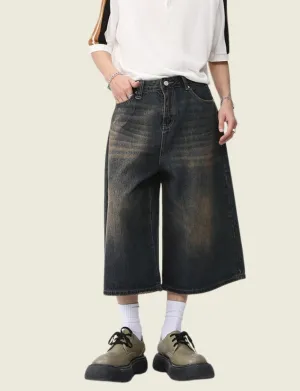 FSW® Vintage Loose Wide Leg Knee Length Shorts
