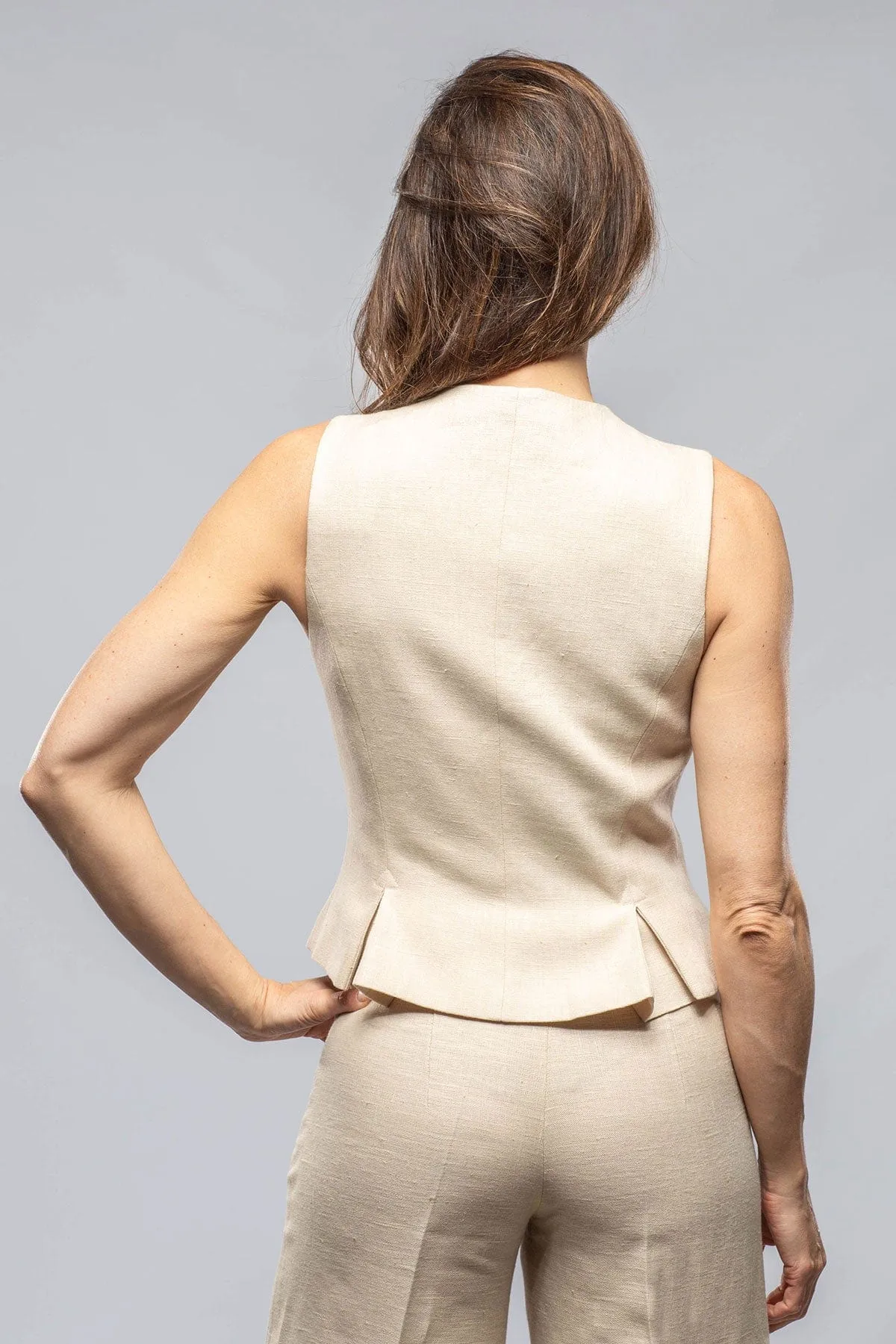 Georgina Linen Vest