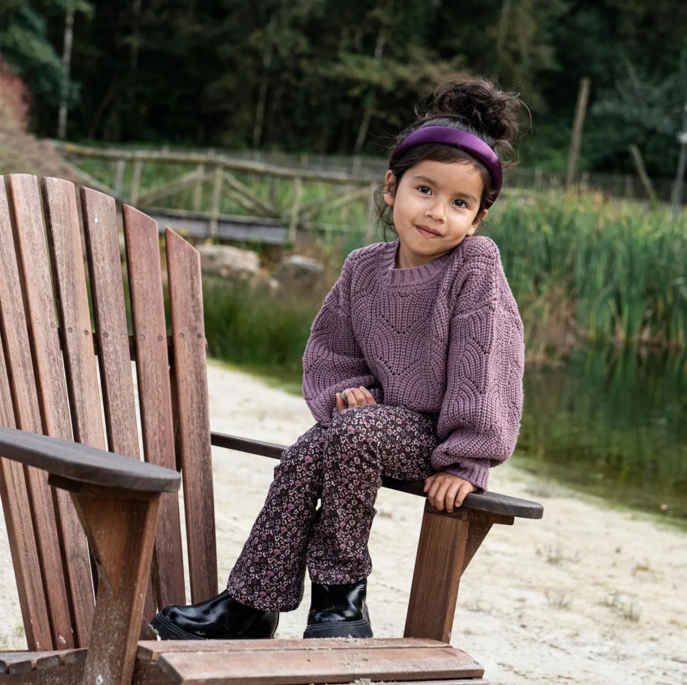 Girls Flared Trousers : Size 2-6 Years