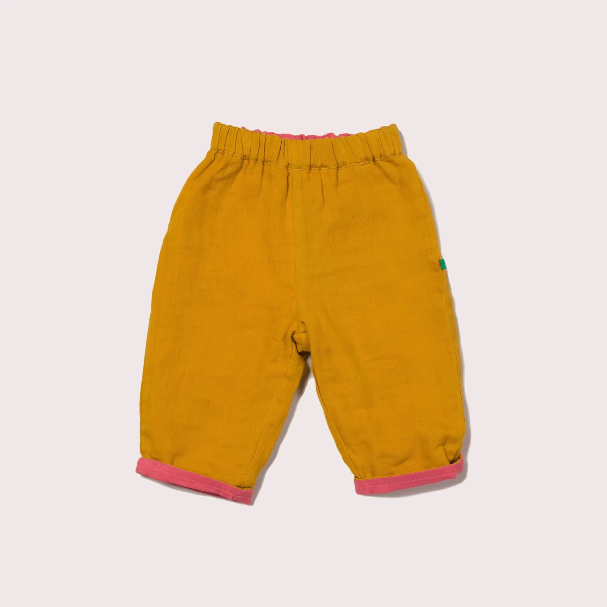 Gold & Pink Day After Day Reversible Trousers