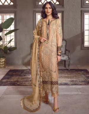 Gold Heavily Embellished Pakistani Salwar Kameez Suit with Dupatta