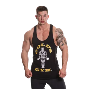 Golds Gym Muscle Joe Premium Stringer - Black