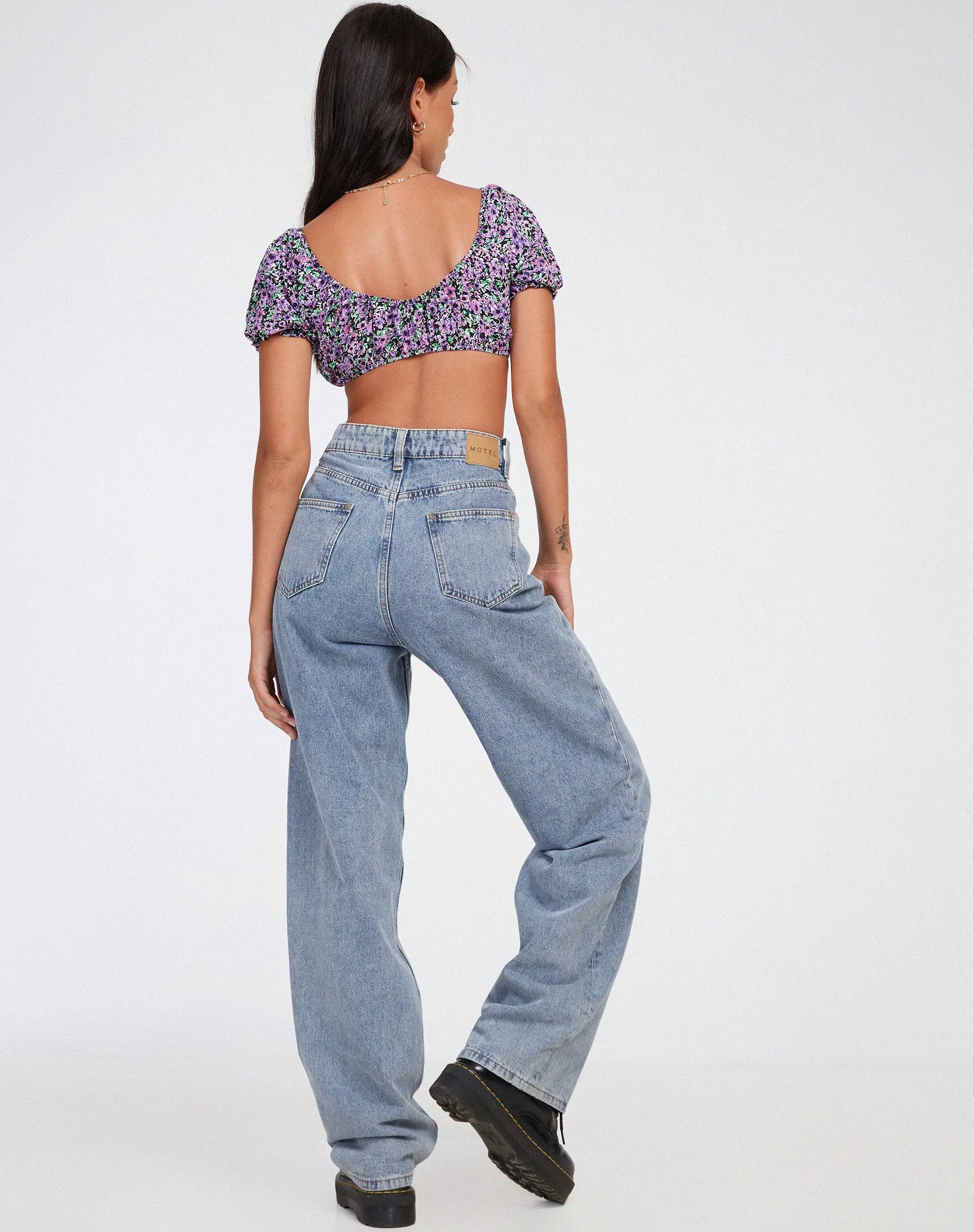 Haenji Crop Top in Lilac Blossom