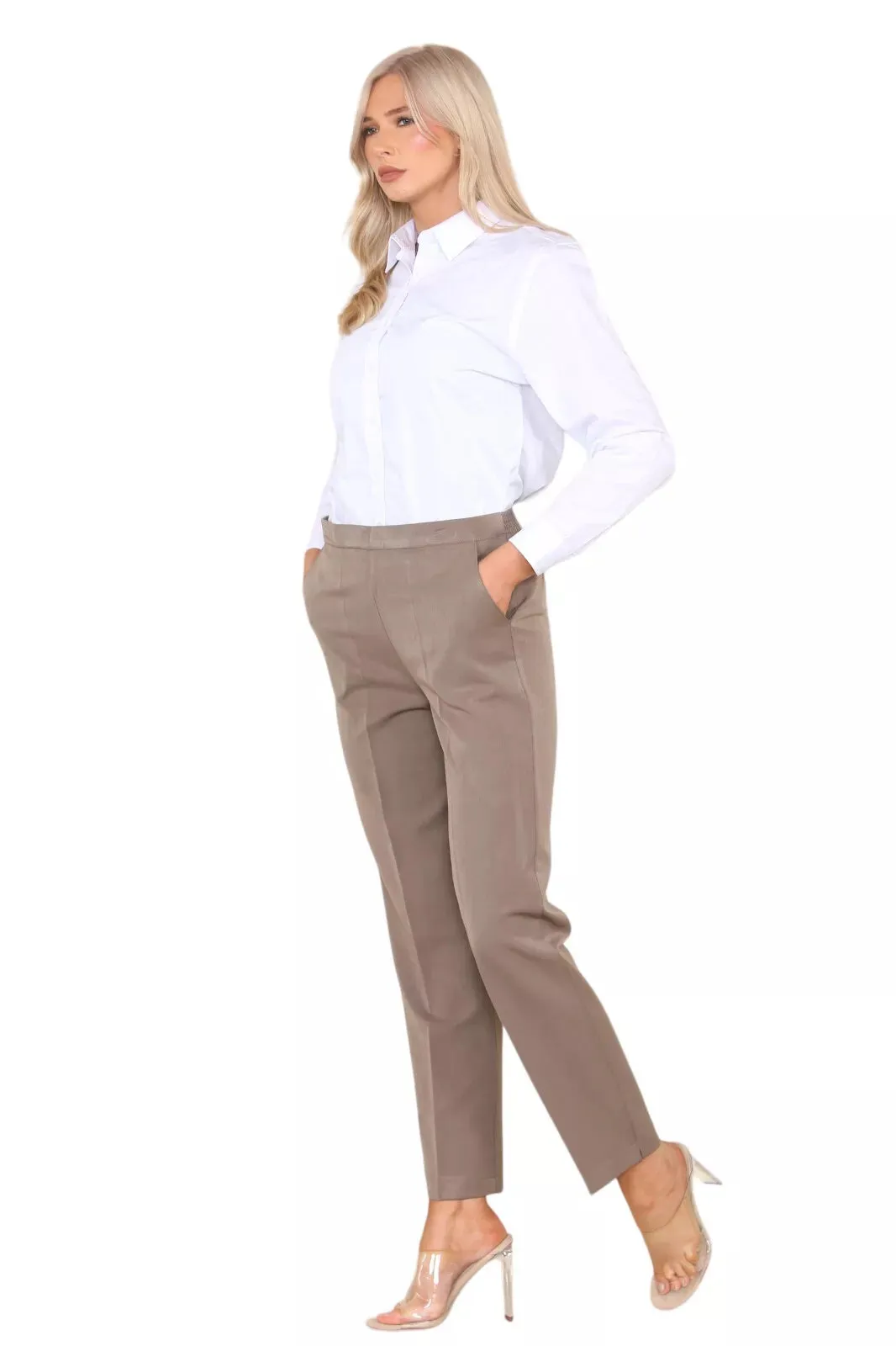 Half Elasticated Pocket Trouser