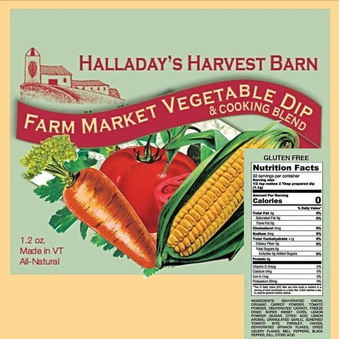 Halladay's Herb Dip and Cooking Blends