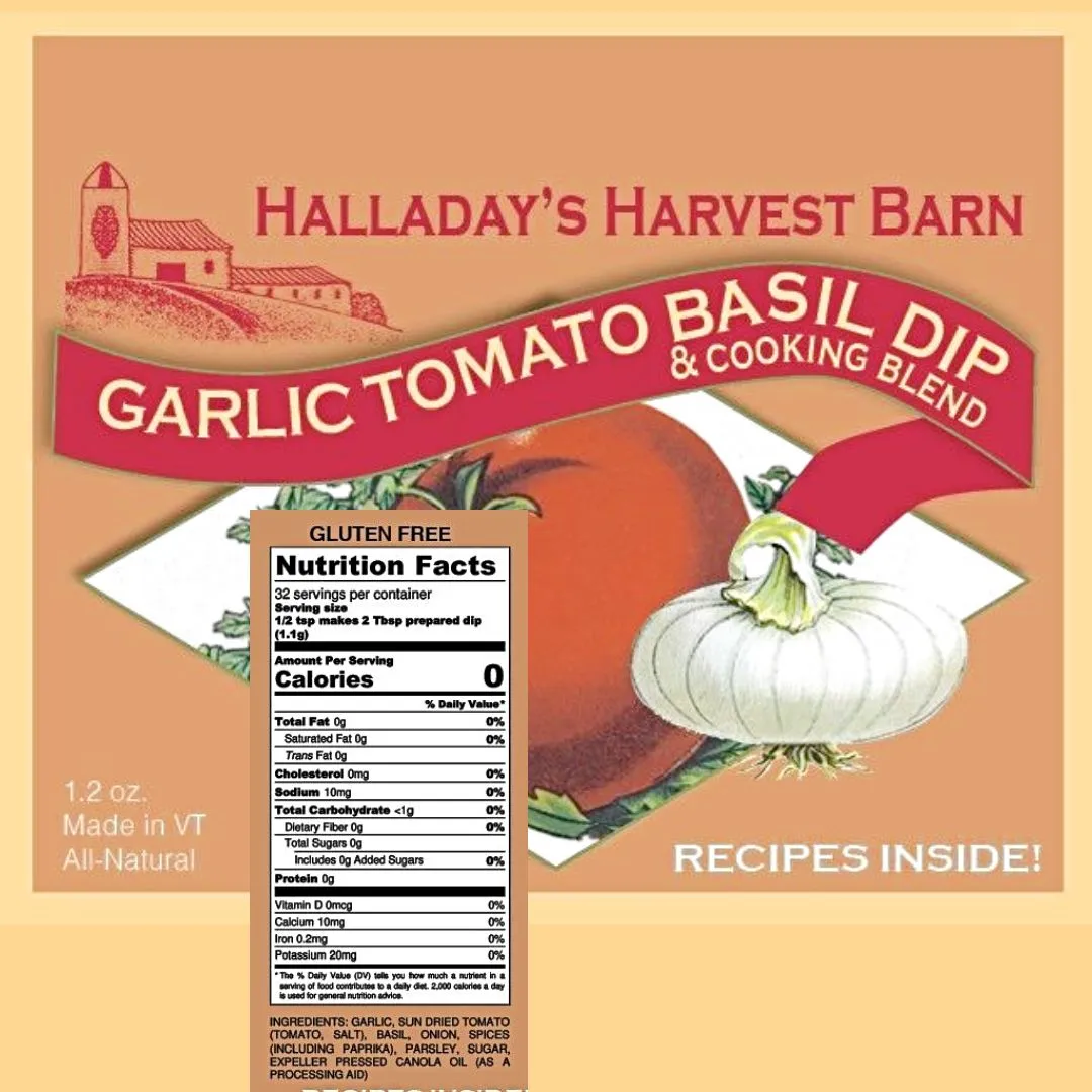 Halladay's Herb Dip and Cooking Blends