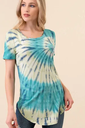HAND MADE TIE DYE C-NECK TOP 1013C