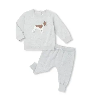 Hatley French Bulldog  Jumper and Trousers