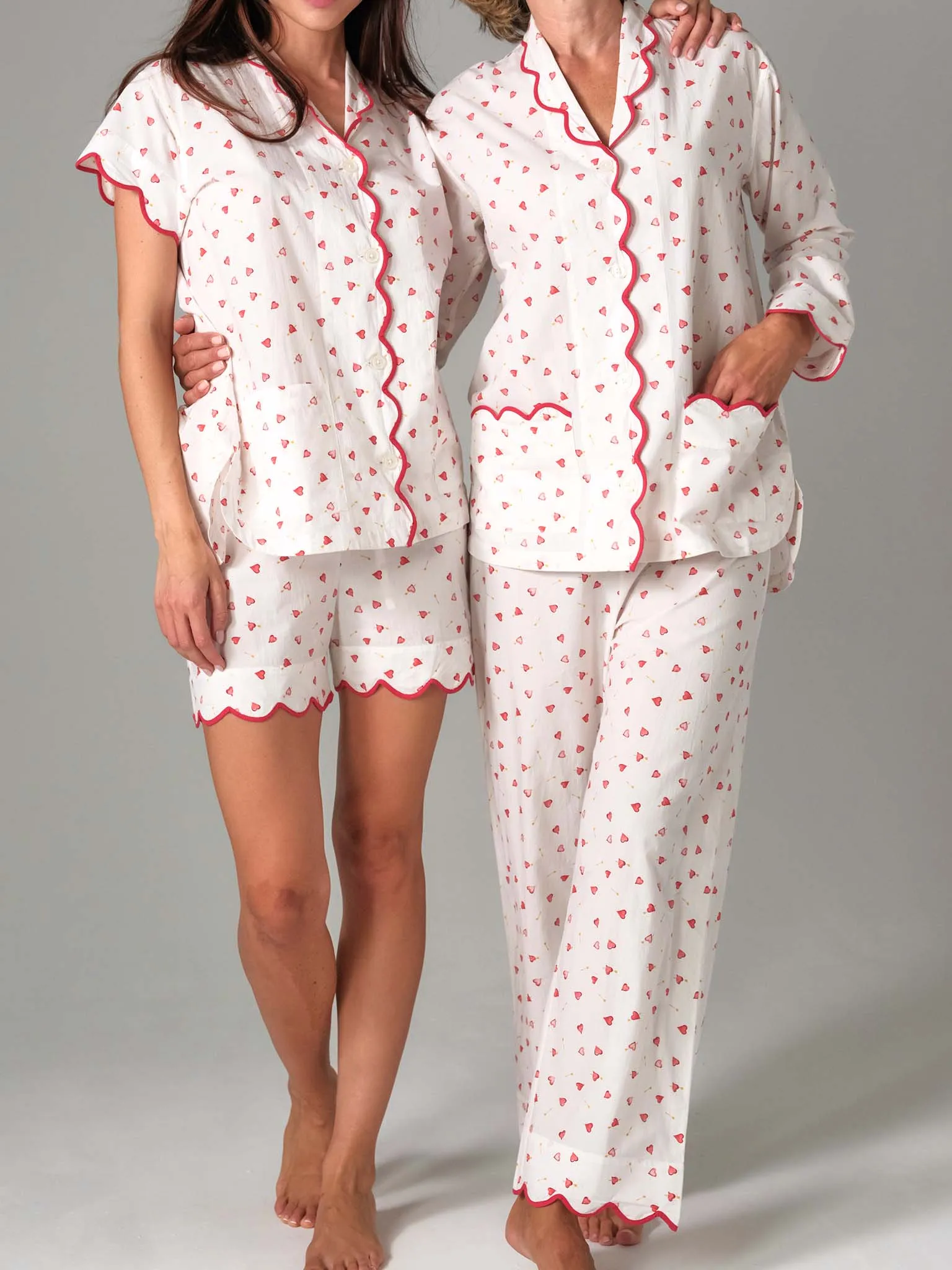 Hearts & Arrows Pajamas with Shorts