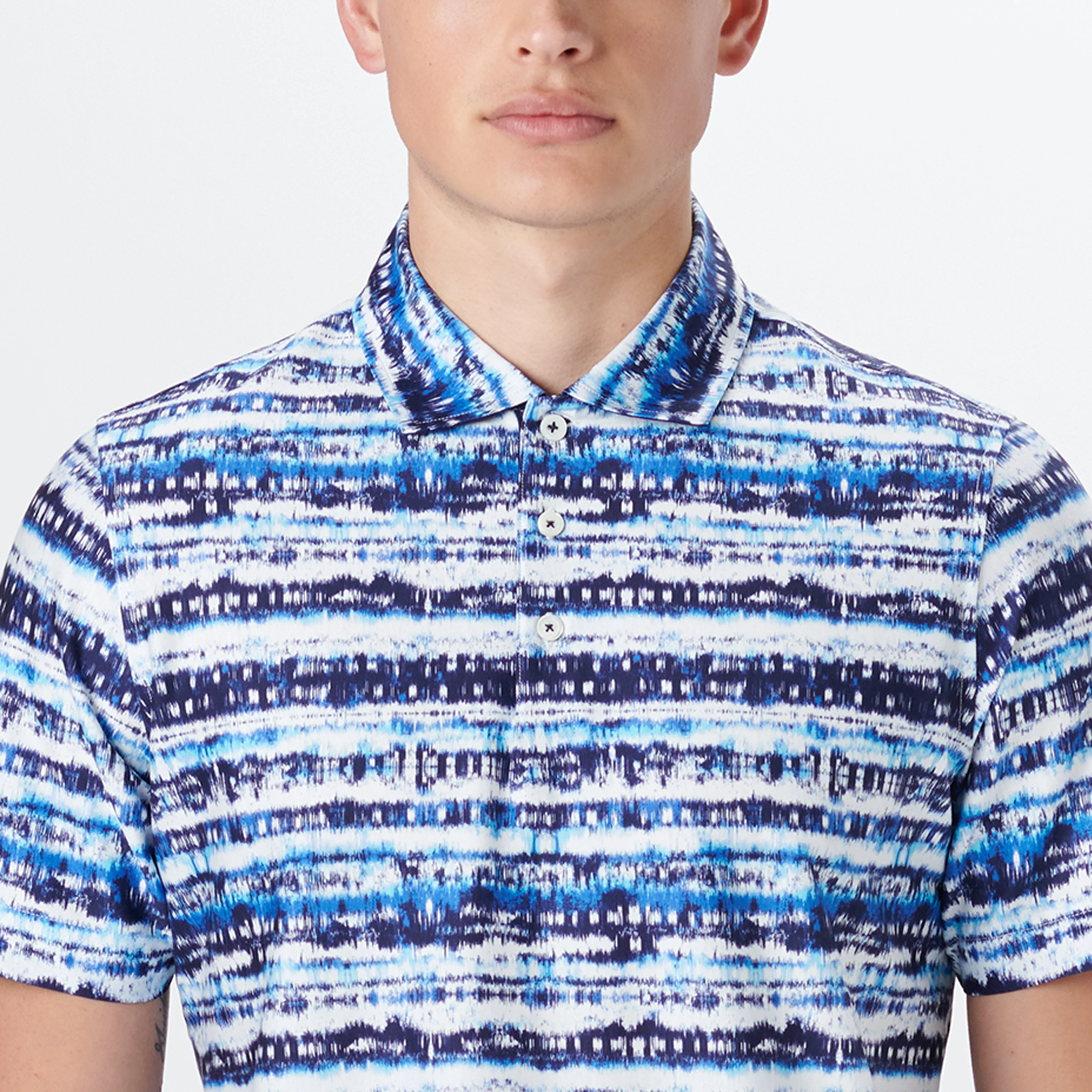 Hendrix Abstract Print Polo