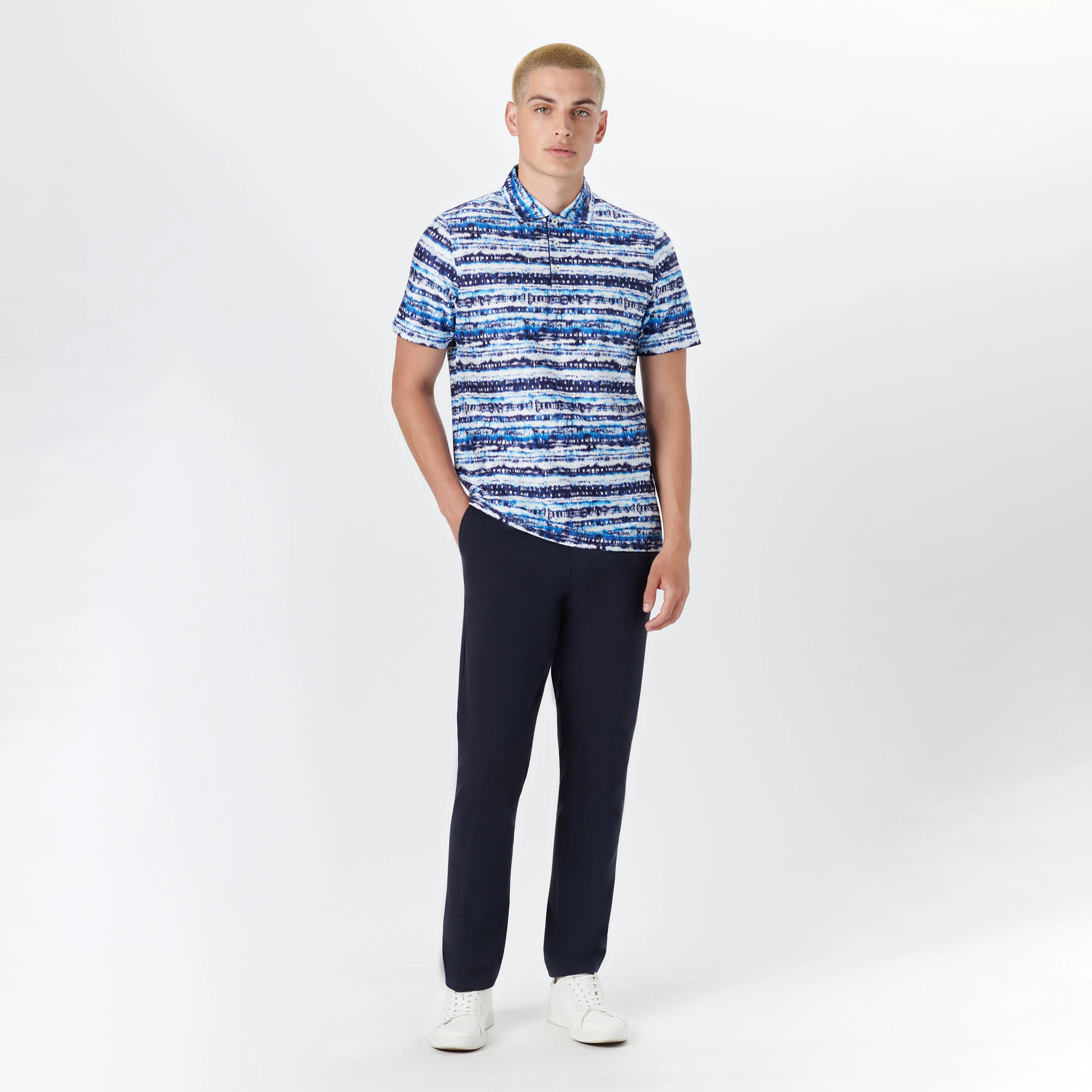 Hendrix Abstract Print Polo