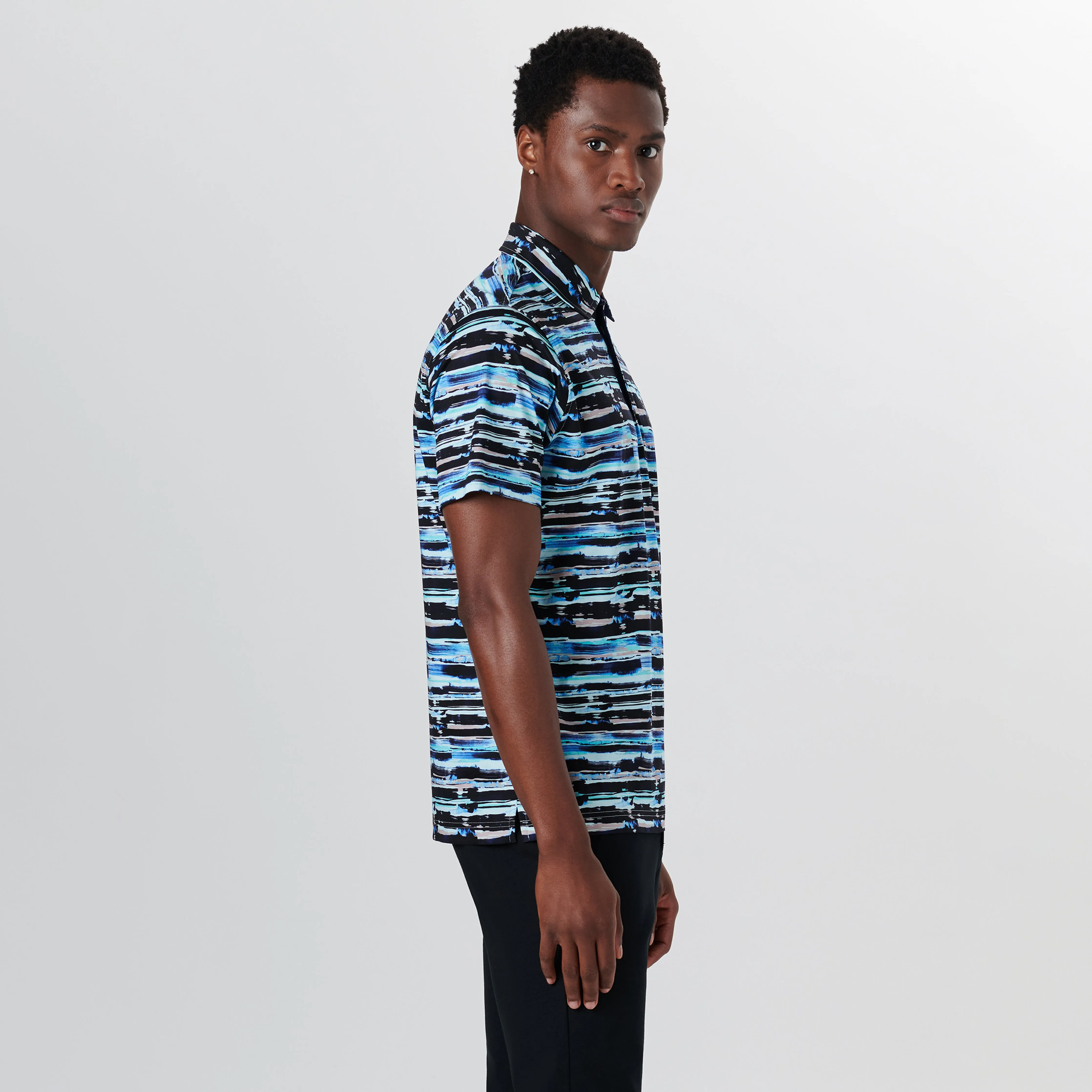 Hendrix Abstract Print Polo