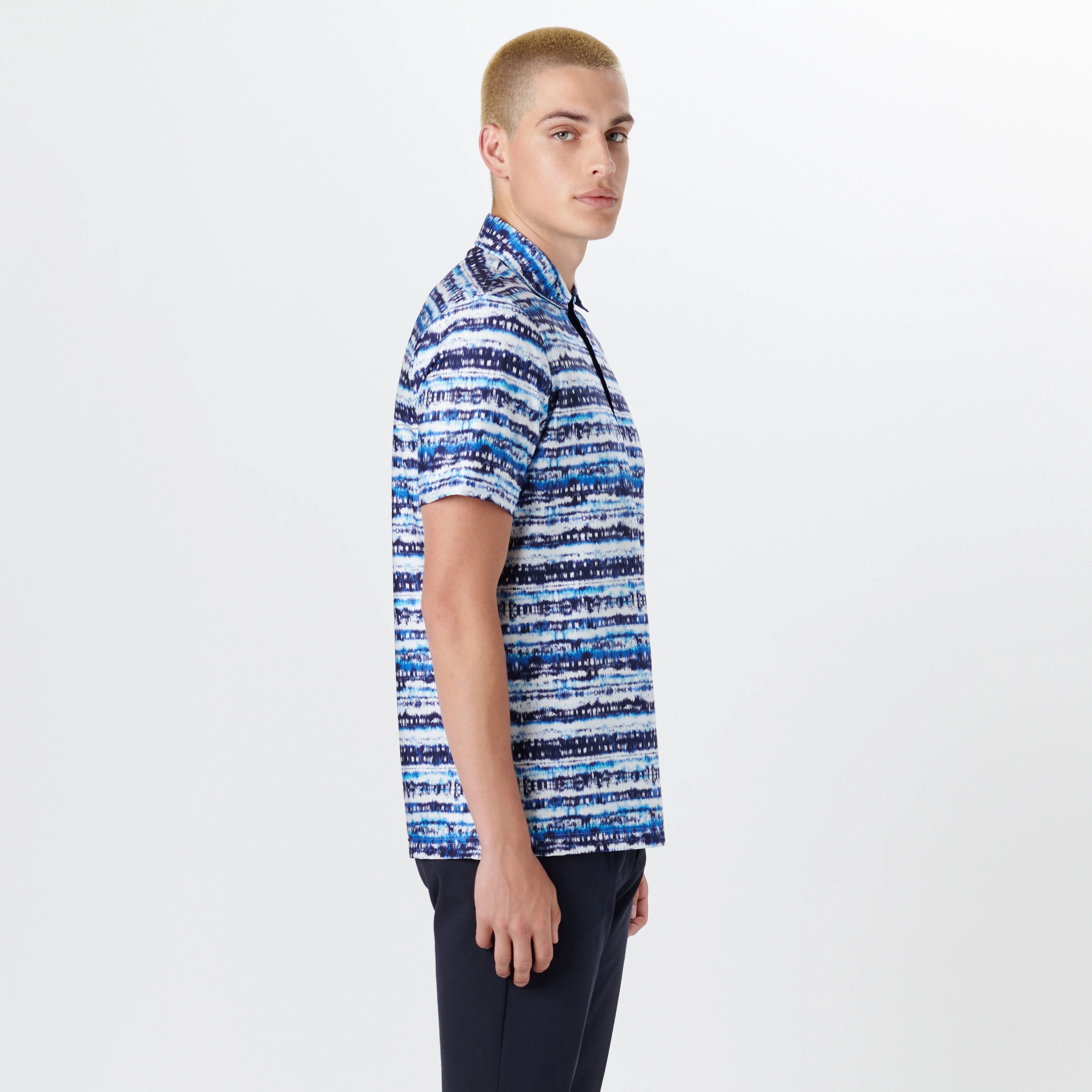 Hendrix Abstract Print Polo
