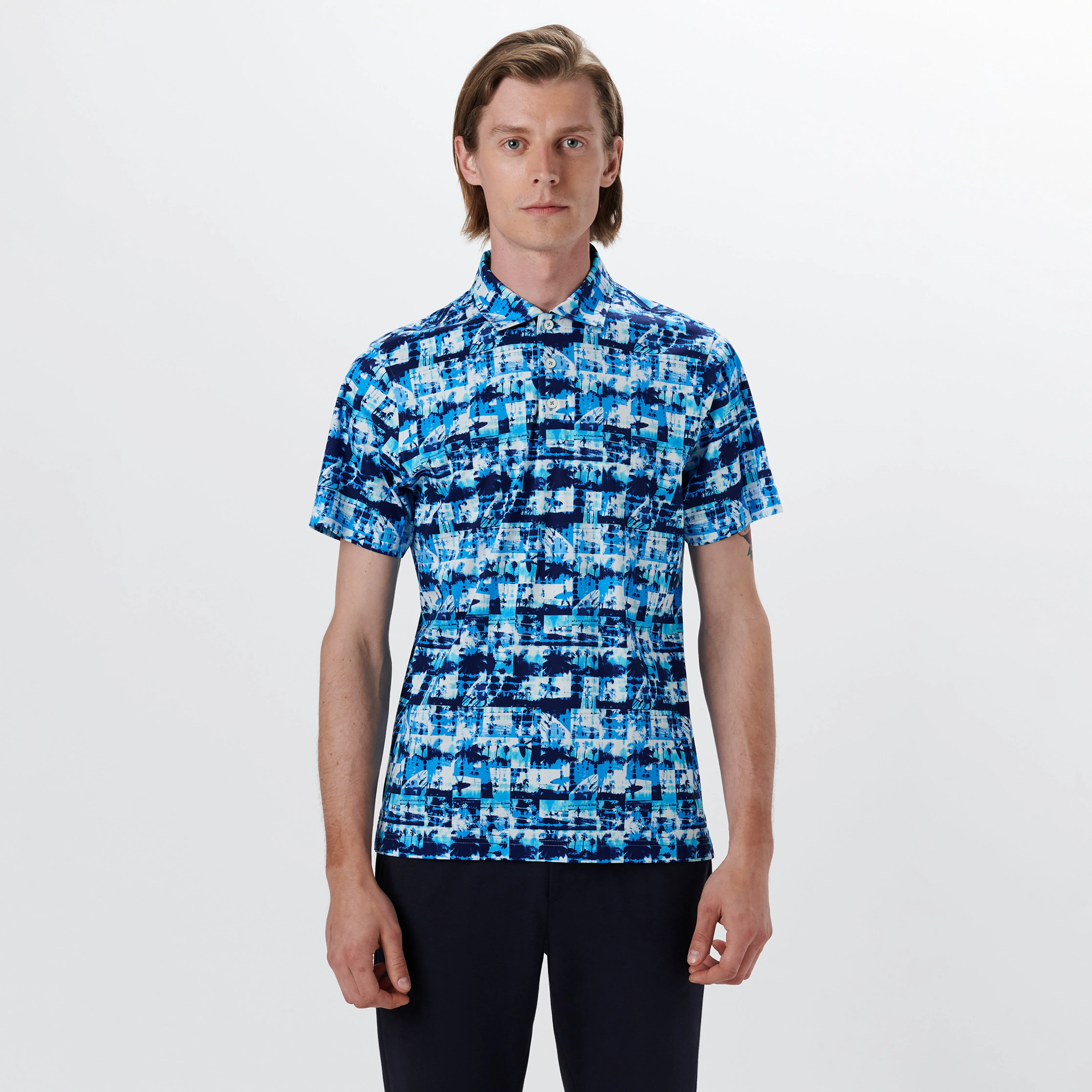 Hendrix Photo Collage Print Polo
