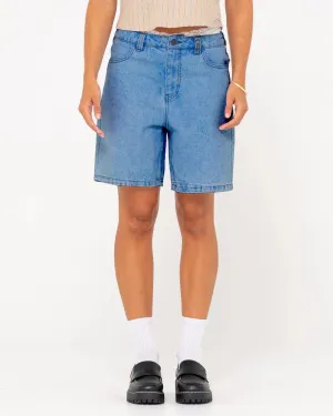 High Volume 18 Inch Denim Jort - Sea Blue