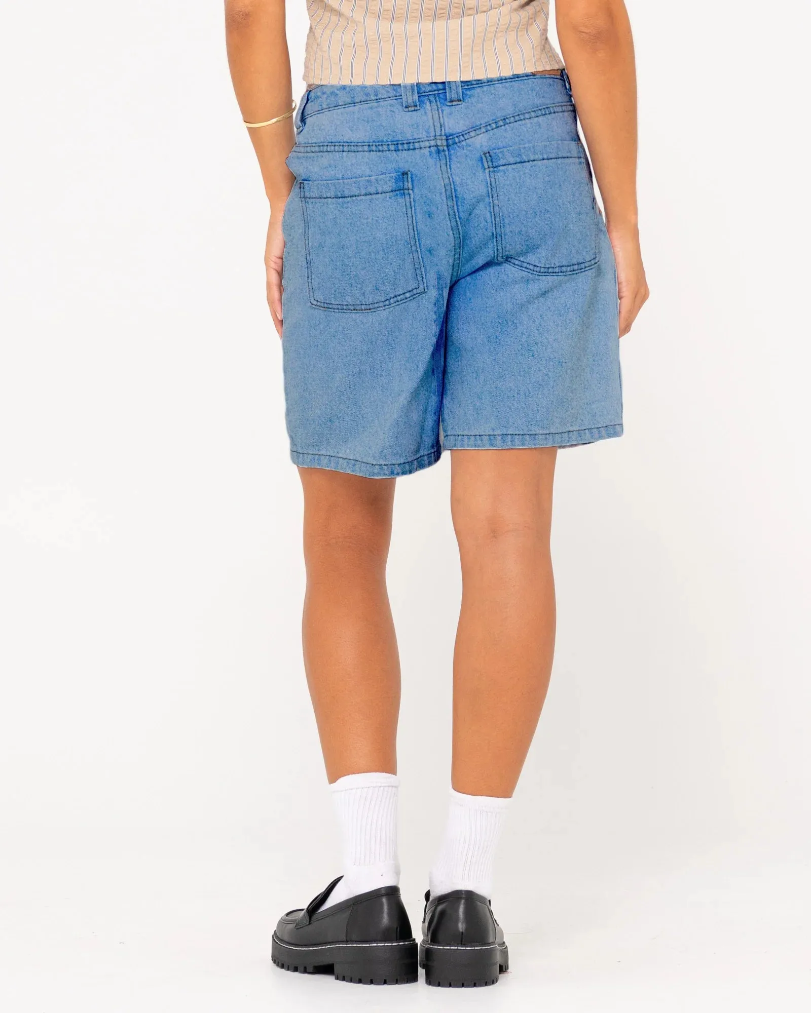 High Volume 18 Inch Denim Jort - Sea Blue