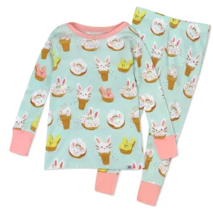 HonestBaby 2-Piece Pajamas Sleepwear PJs 100% Organic Cotton for Infant Baby and Toddler Boys' ⁘ Girls', Unisex.