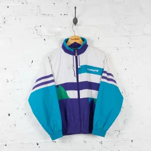 Hummel Shell Patterned Tracksuit Top Jacket - Purple/White - XS