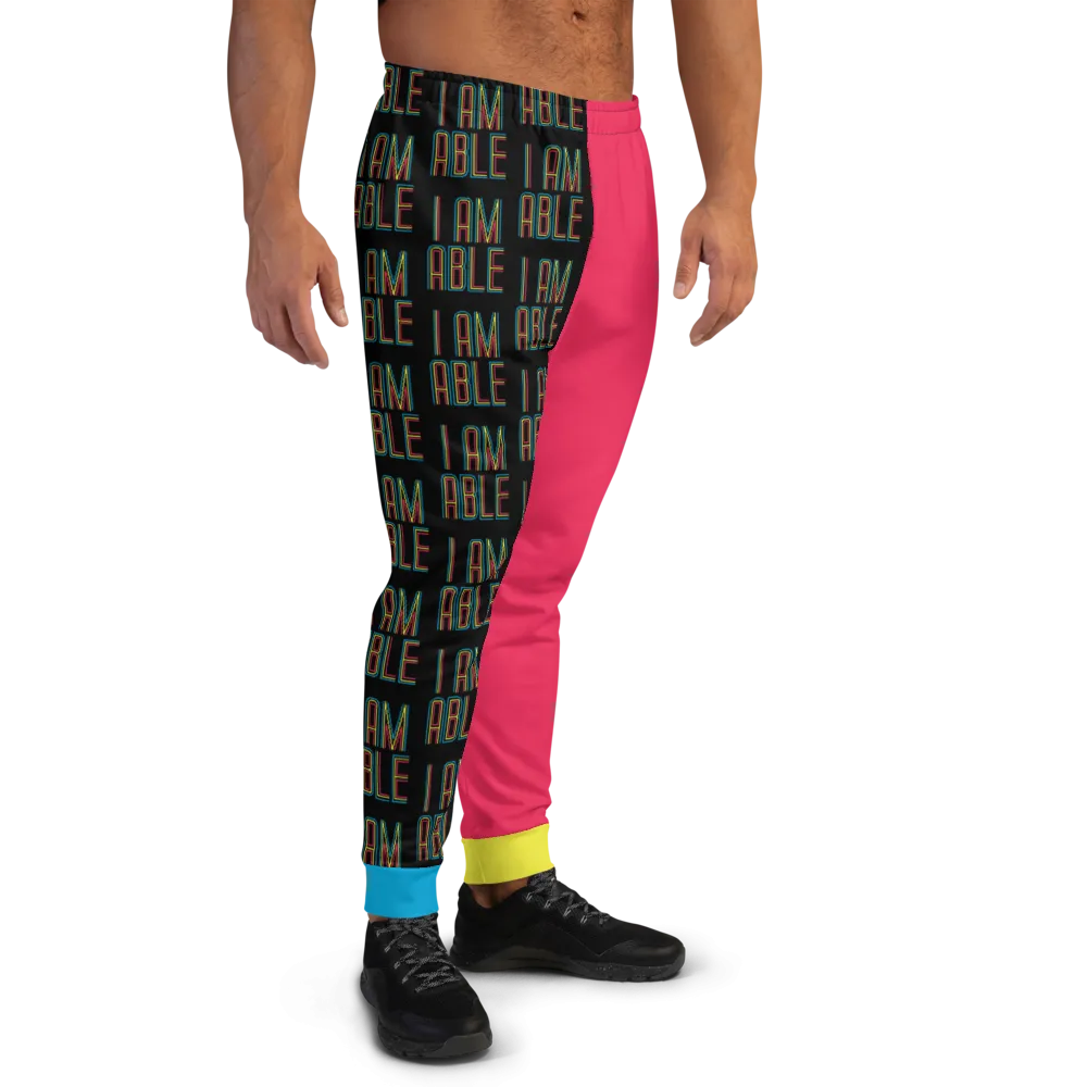 I am Able (Color Block  Men's Joggers)