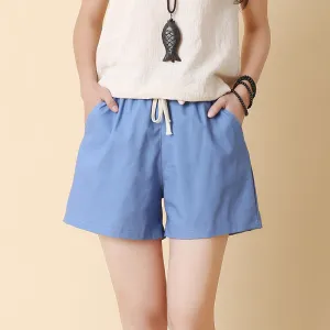 INSTOCK- Loose linen cotton shorts