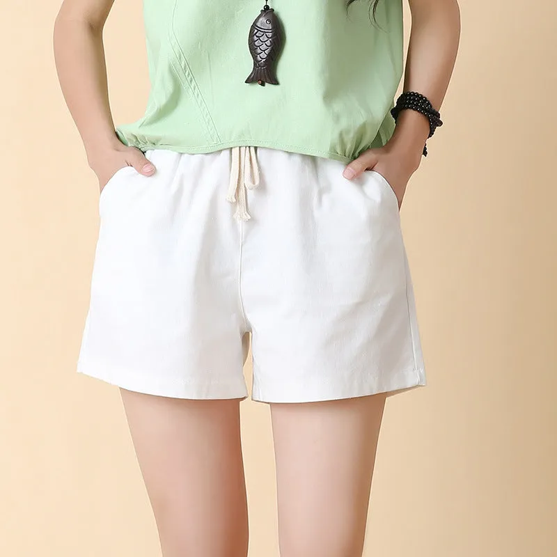 INSTOCK- Loose linen cotton shorts