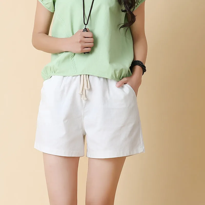 INSTOCK- Loose linen cotton shorts