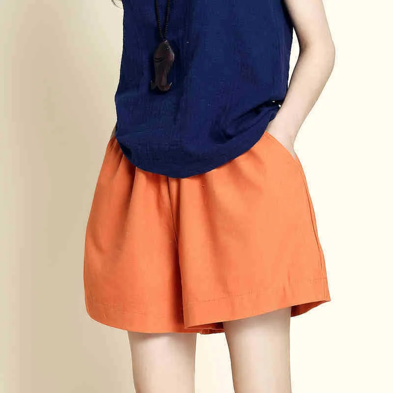 INSTOCK- Loose linen cotton shorts