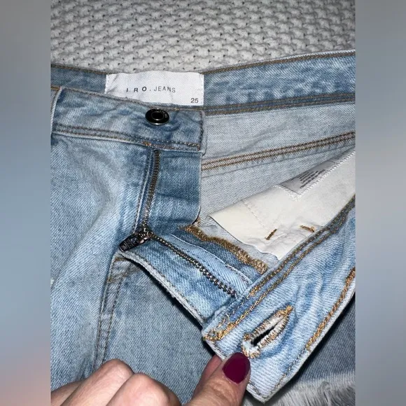 IRO Jeans Cut off Denim Shorts‎ Sz 25