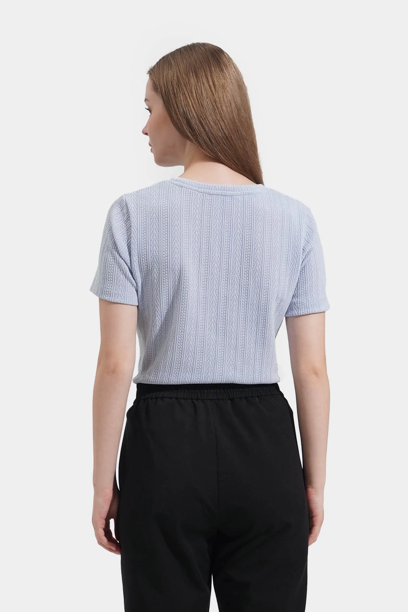 Jacquard Knit Tee
