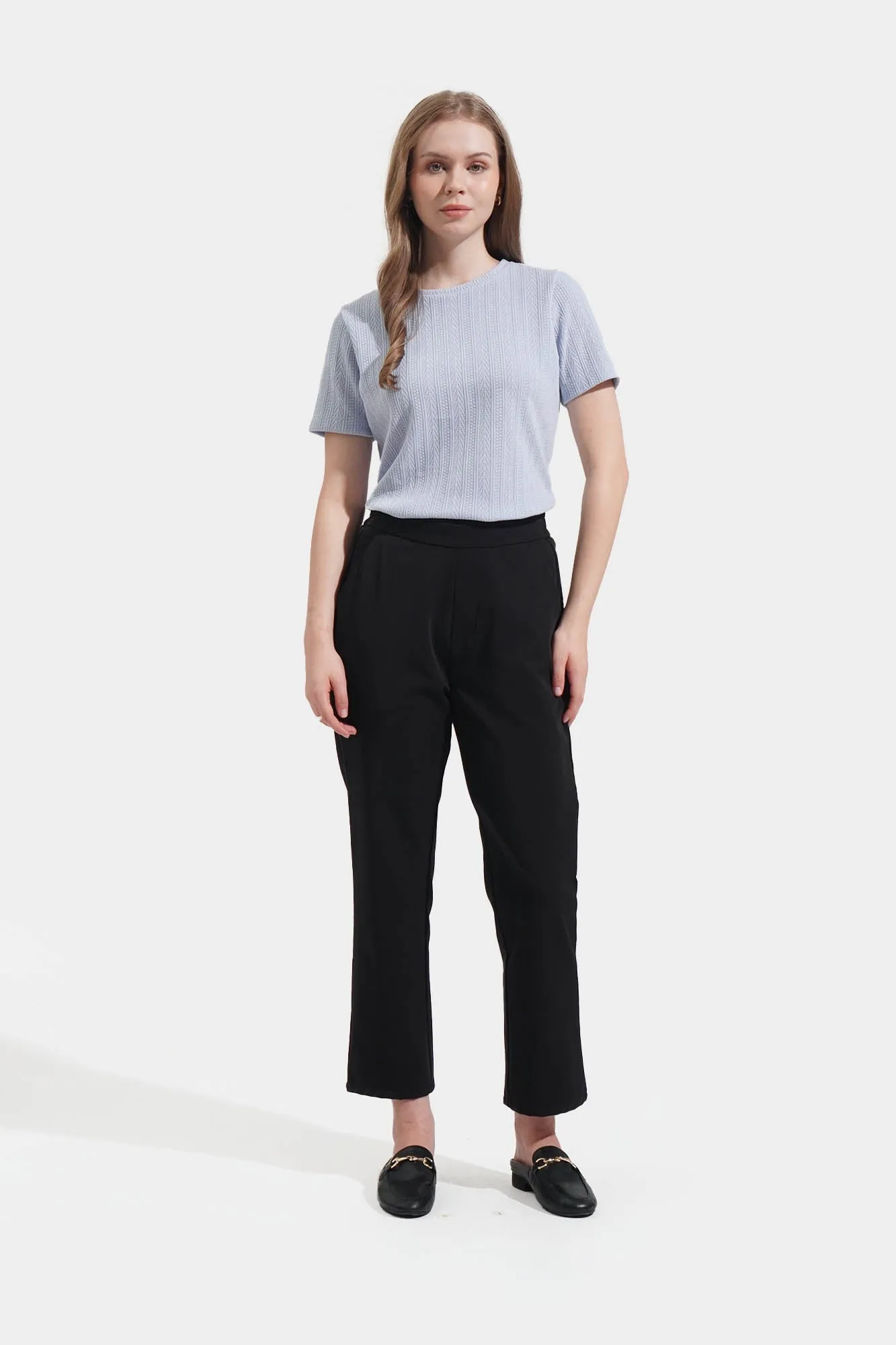 Jacquard Knit Tee