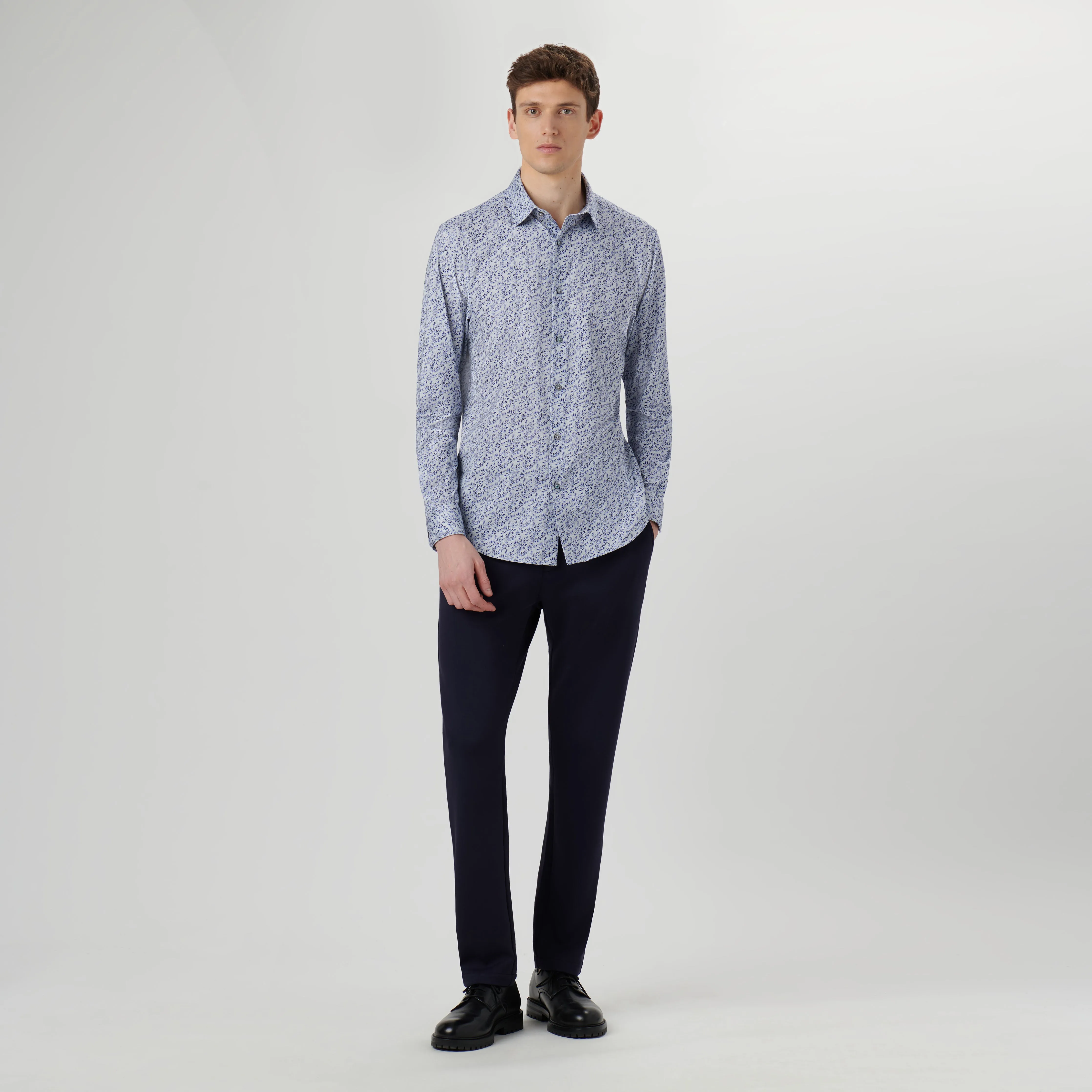 James Leaf Print OoohCotton Shirt