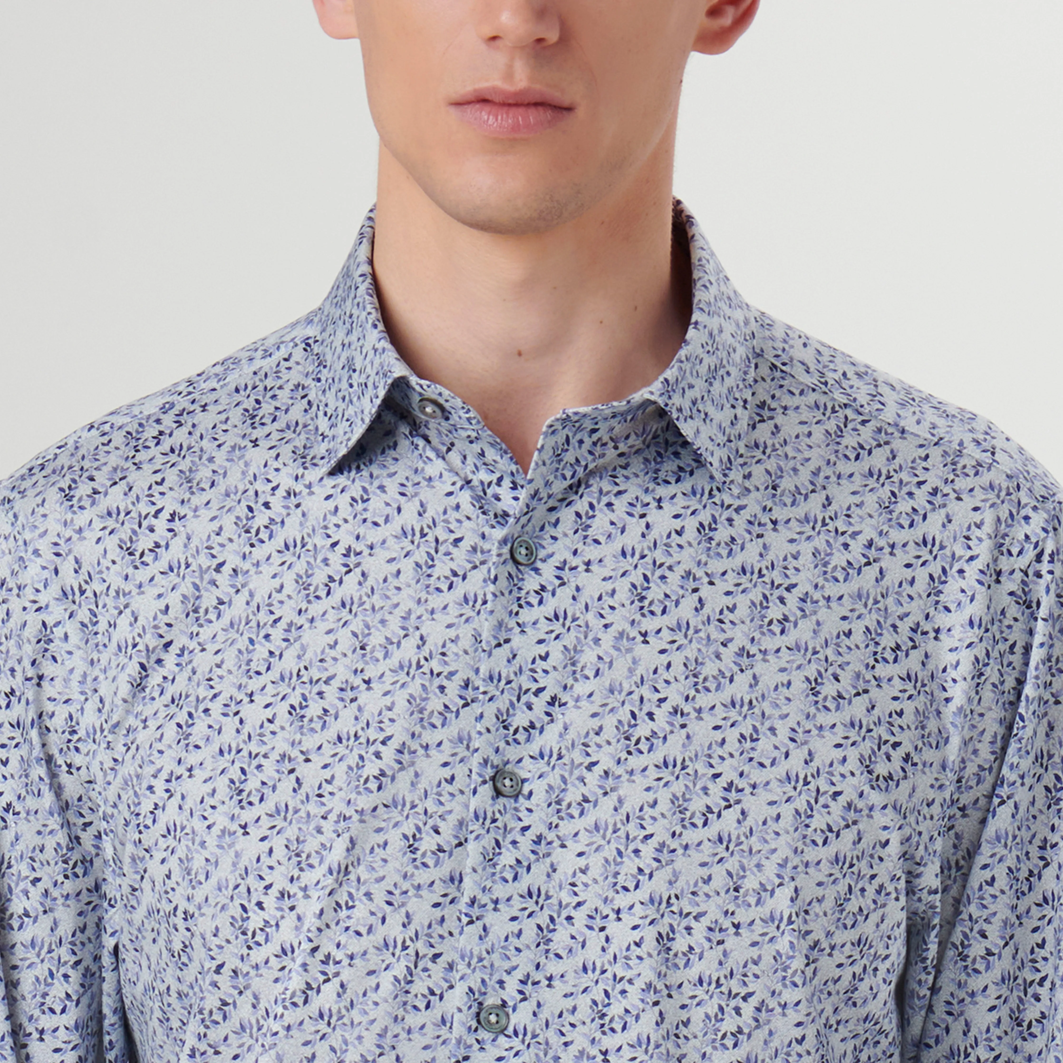James Leaf Print OoohCotton Shirt