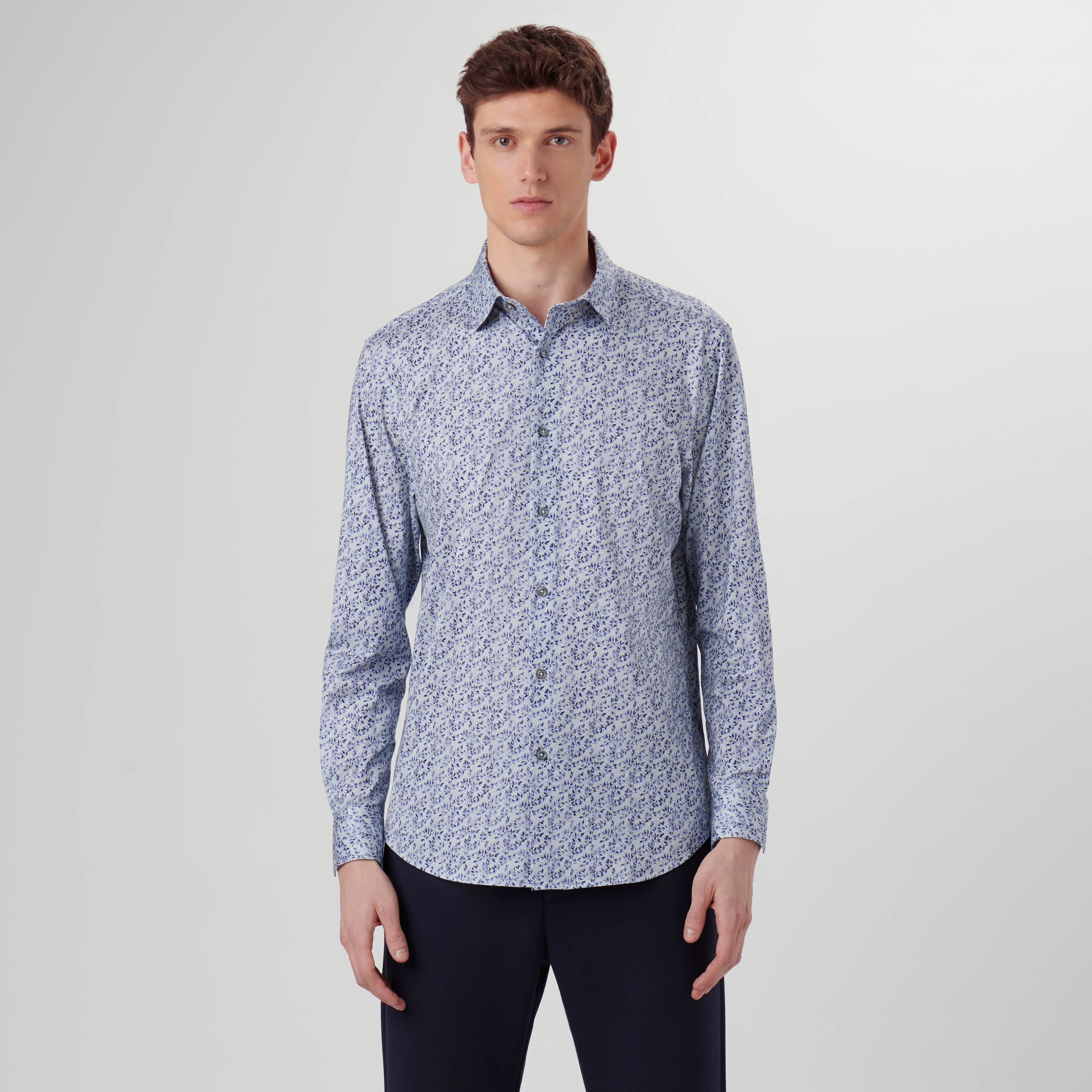 James Leaf Print OoohCotton Shirt