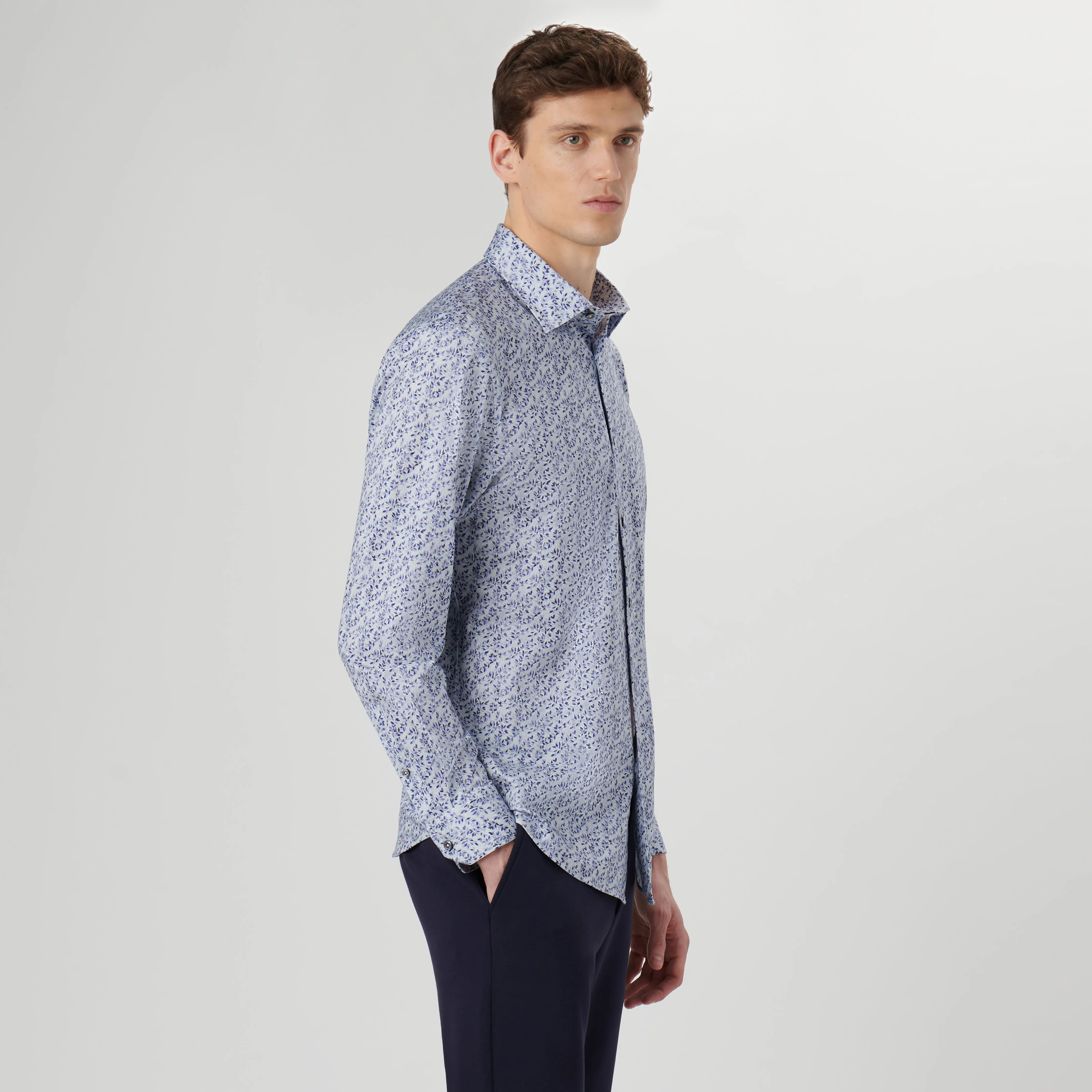 James Leaf Print OoohCotton Shirt