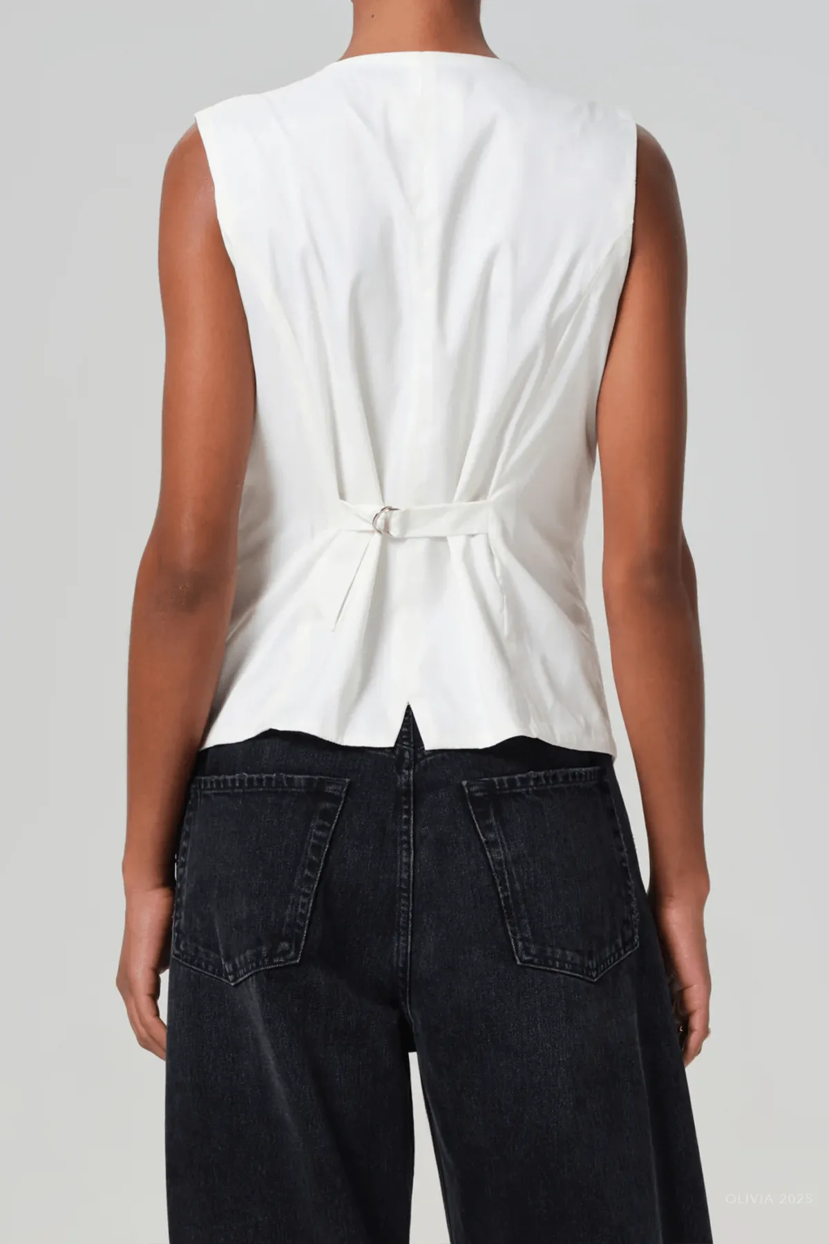Jasmin Long Vest in Pashmina