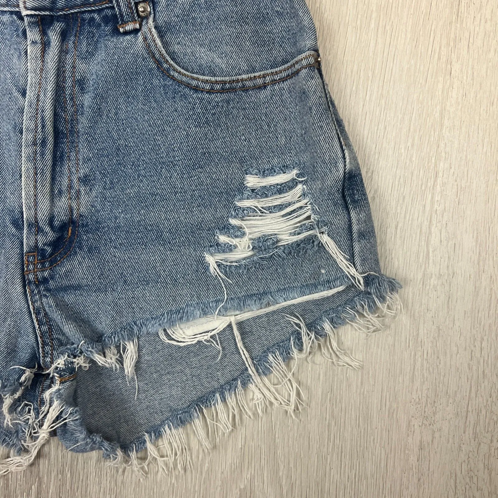 Jeanswest Womens Distressed Denim Shorts Size 10