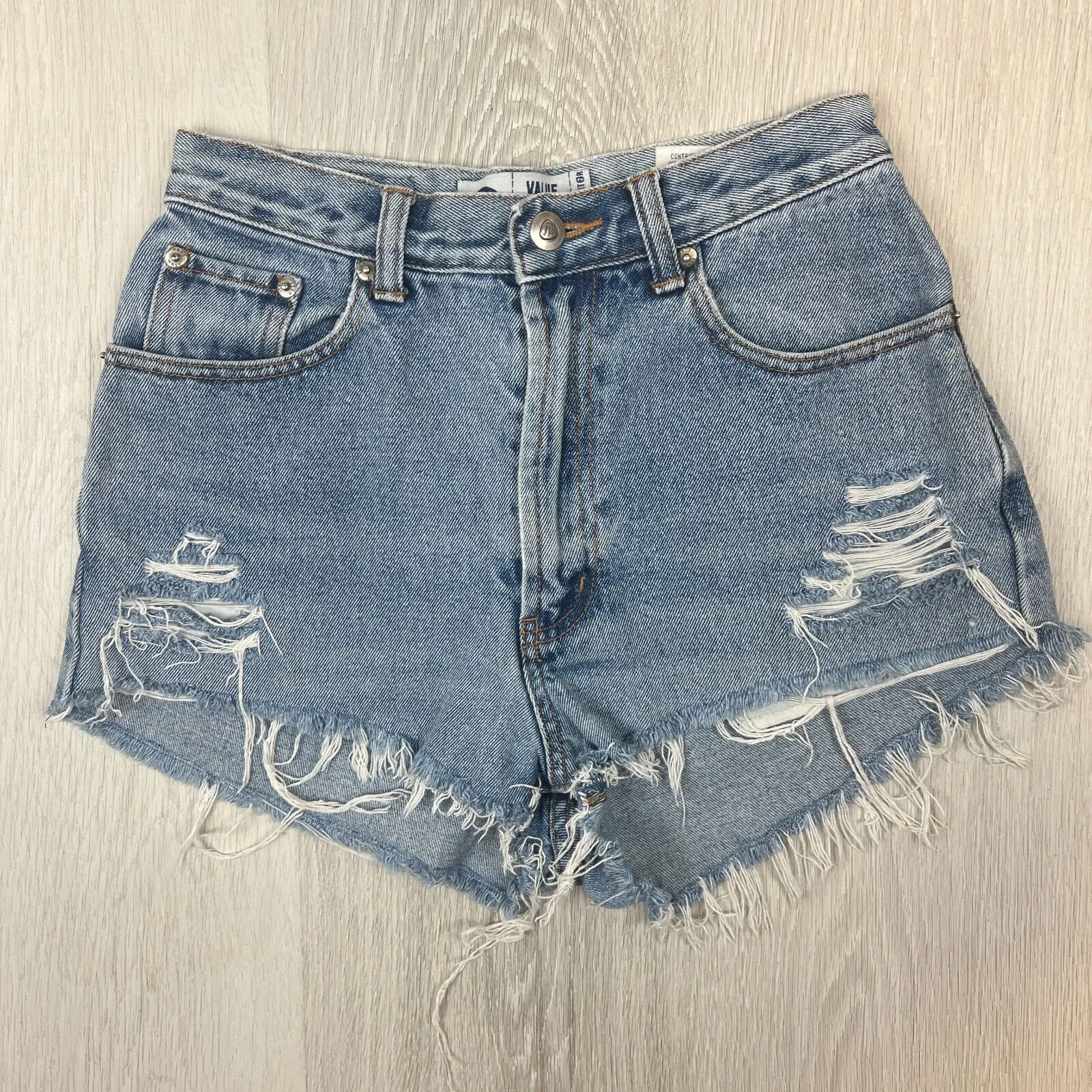 Jeanswest Womens Distressed Denim Shorts Size 10