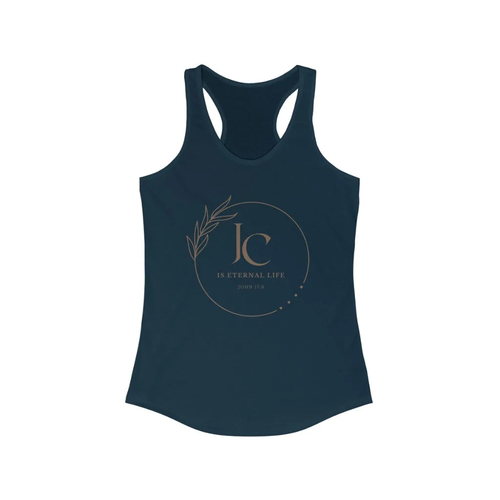 Jesus Christ is Eternal Life Racerback Tank