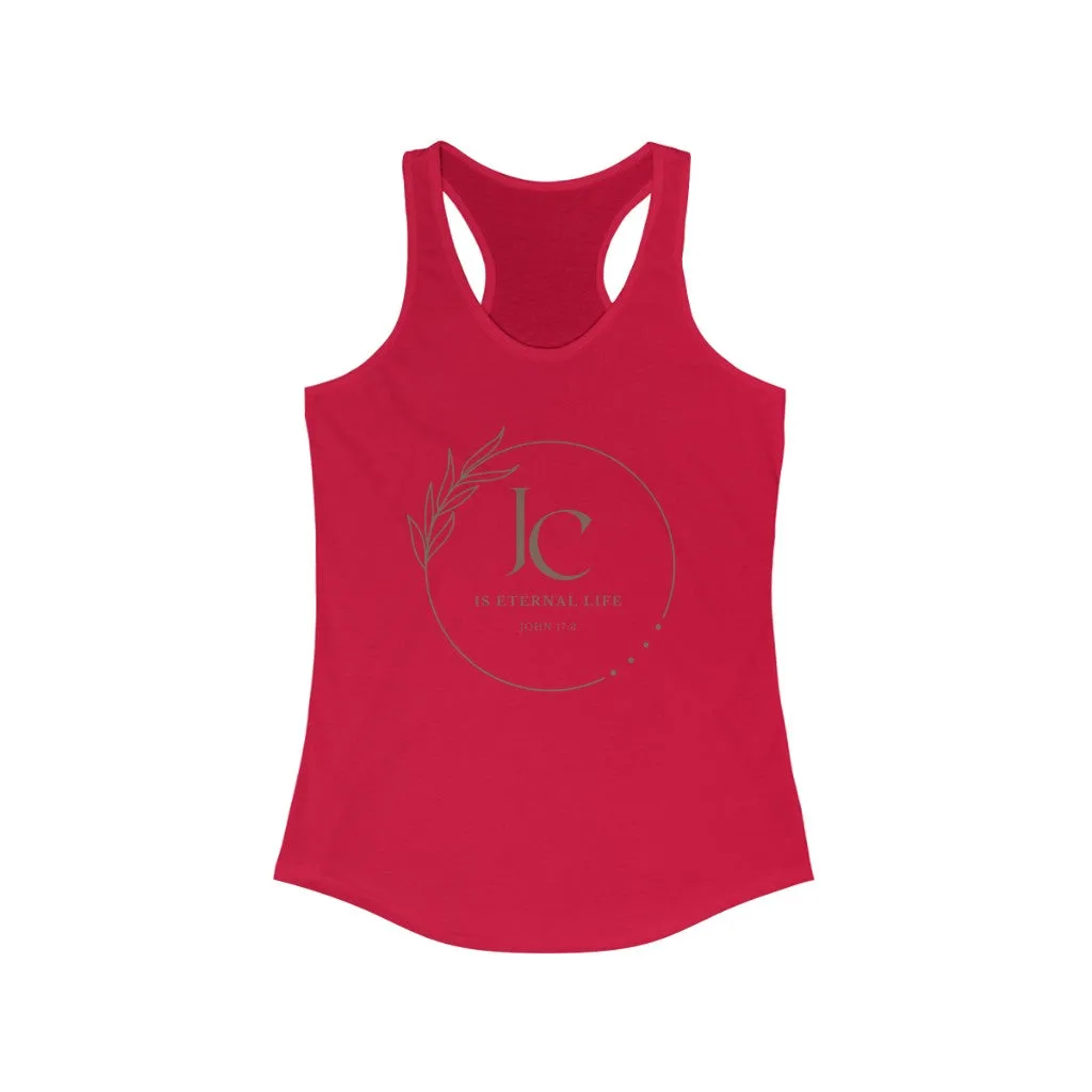 Jesus Christ is Eternal Life Racerback Tank