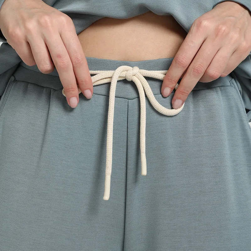 Jogging Sports Women’s Knit Long-sleeve Long Pants Modal Pajamas Set-2311820109