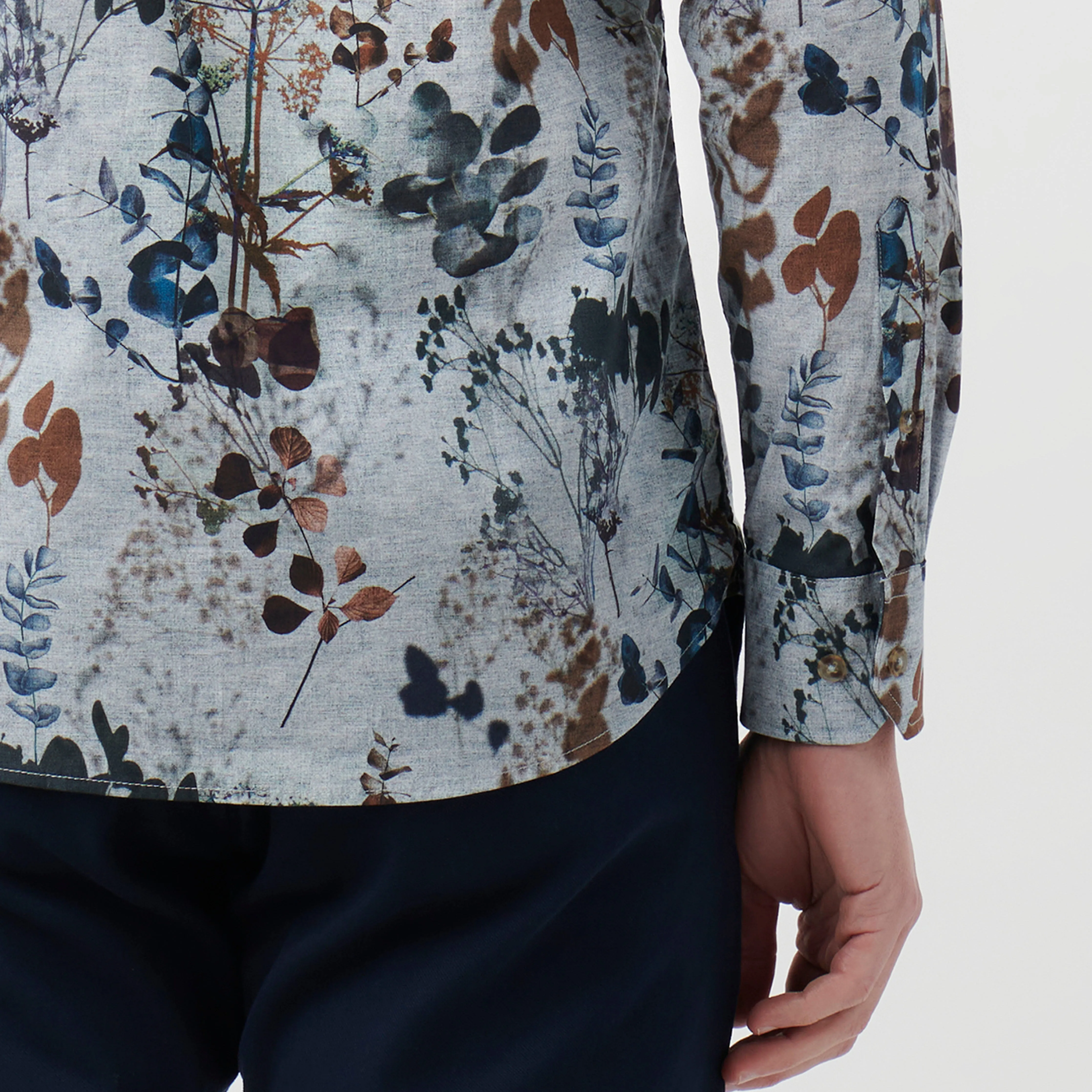 Julian Leaf Print Shirt