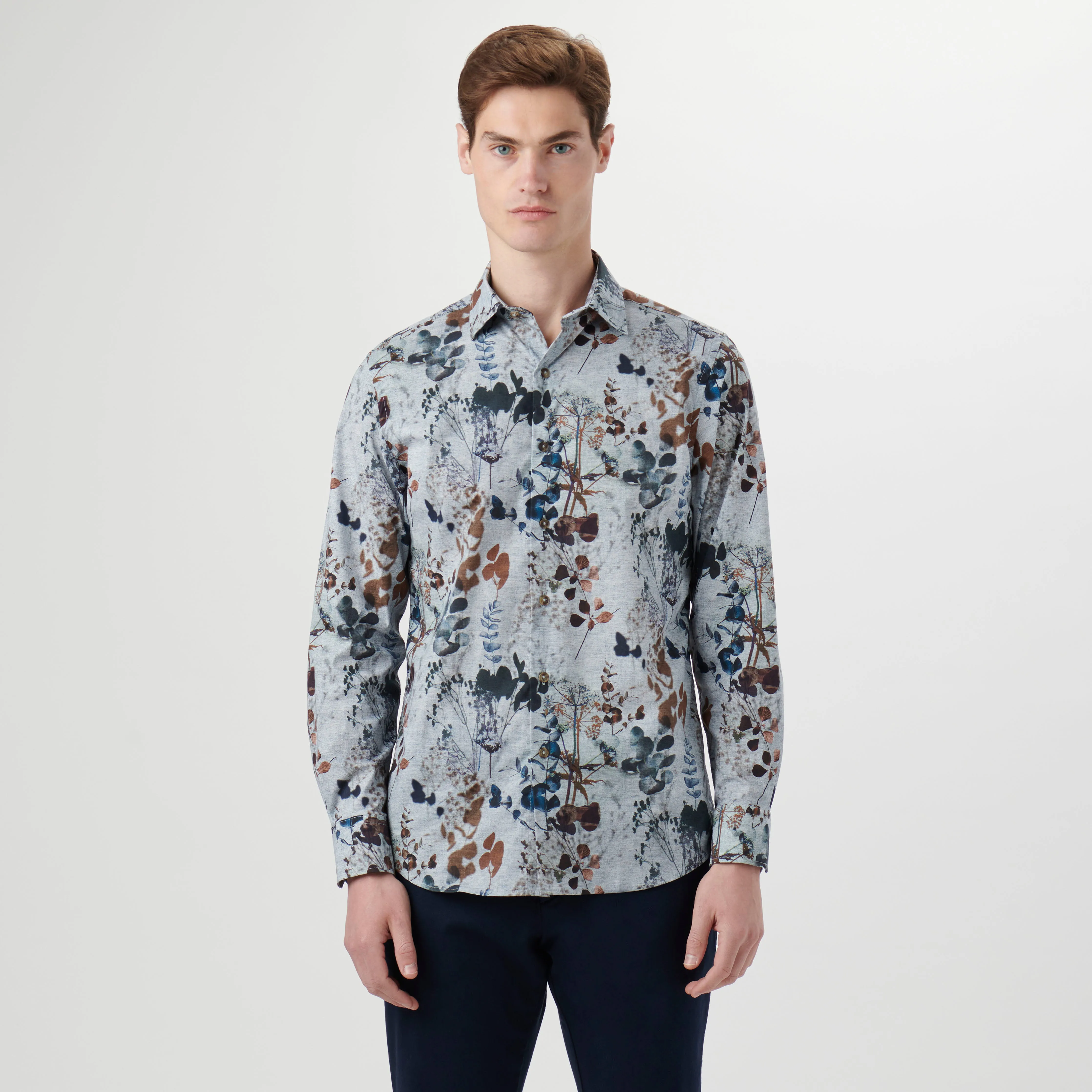 Julian Leaf Print Shirt